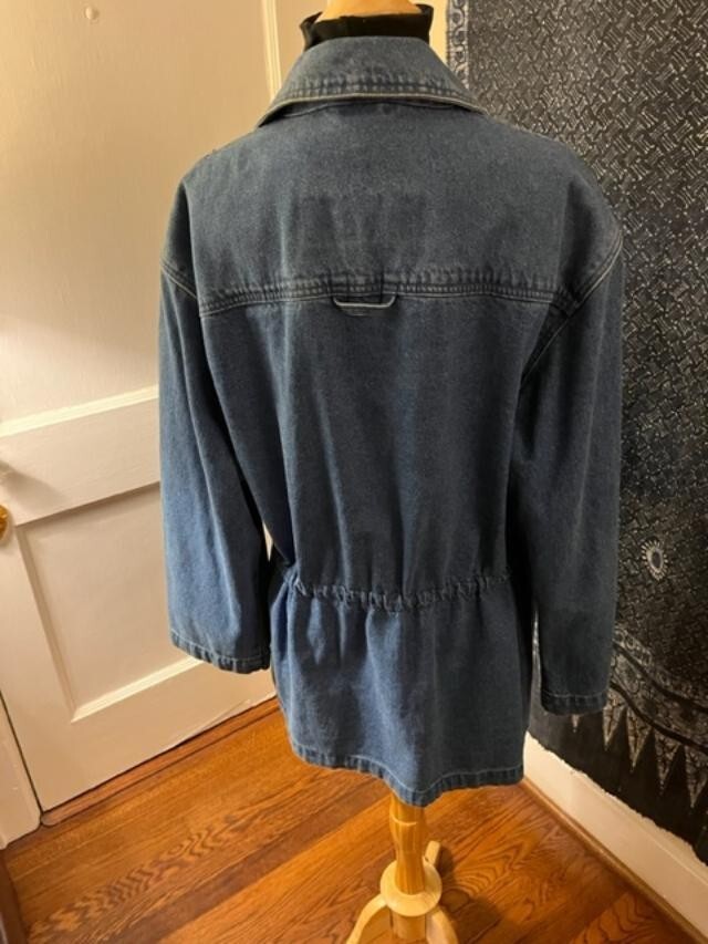 Mackintosh Blue Jean Jacket Drawstring Waist Pock… - image 4