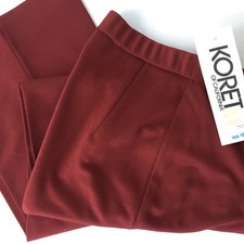 Vintage Women's KORET OF CALIFORNIA Rust Pants 26 x 31 NWT Dacron High Waist