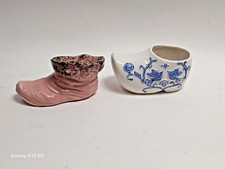 VINTAGE LOT OF 2 SHOE PLANTERS
