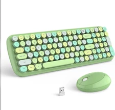 Mofii Candy XR Wireless Retro Typewriter Style Keycap Keyboard and Mouse