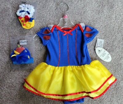 Disney Parks Snow White Dress Outfit Tutu Costume Size 3m And