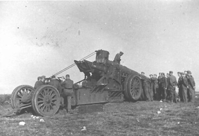 Photo REPRO 15x10 PHOTOS 06. Vest Loot Gun, French Mortar, Brittany, 1942