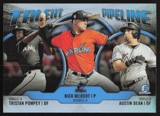 2019 Bowman Chrome Talent Pipeline Refractor Tristan Pompey/Nick Neidert/Austin