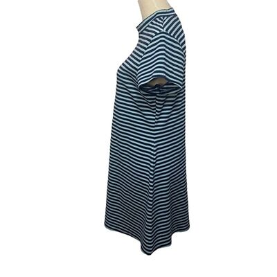 Free People Beach blue and green striped shirt sleeve t-shirt dress Size Large | eBay Free People Beach blue and green striped shirt sleeve t-shirt dress Size Large | eBay