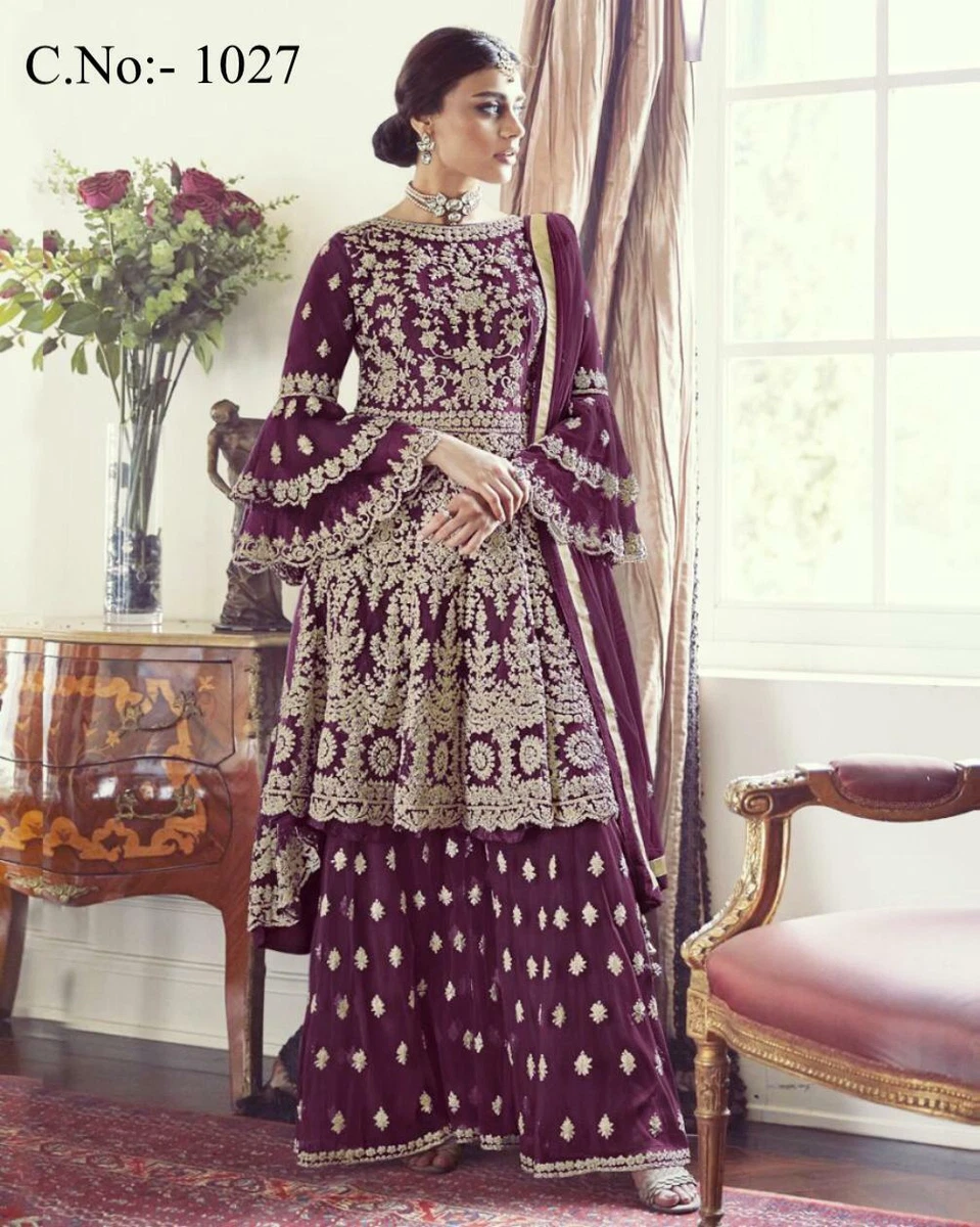 Bollywood Designer Indian Pakistani Festival Readymade Salwar Kameez Plazzo  Suit | eBay