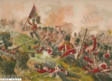 Harry Payne military art post card  Light Division Heights of Alma, Crimea war