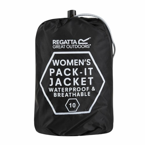 Regatta Damen Pack It III wasserdichte Hoodie Jacke packbar Regenmantel - Bild 15 von 33