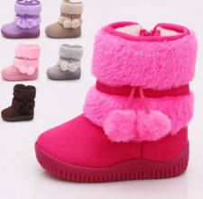 Toddler -10 year old Girls Insulated Winter Snow Boots
