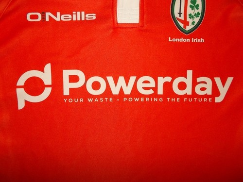 Camicia LONDON IRISH (S) O'NEILLS 2016 PERFETTA! Rugby ALLENAMENTO ROSSO aderente casa - Foto 4 di 8