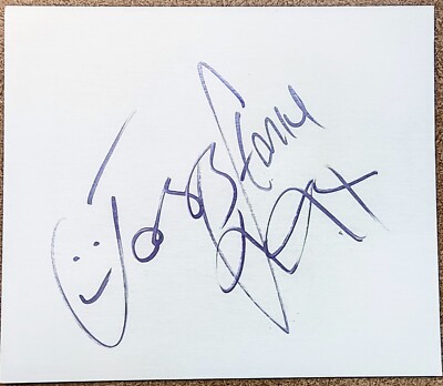 Joss Stone Autograph Board Cut Signed In Person With Metallic Purple Paint Pen 