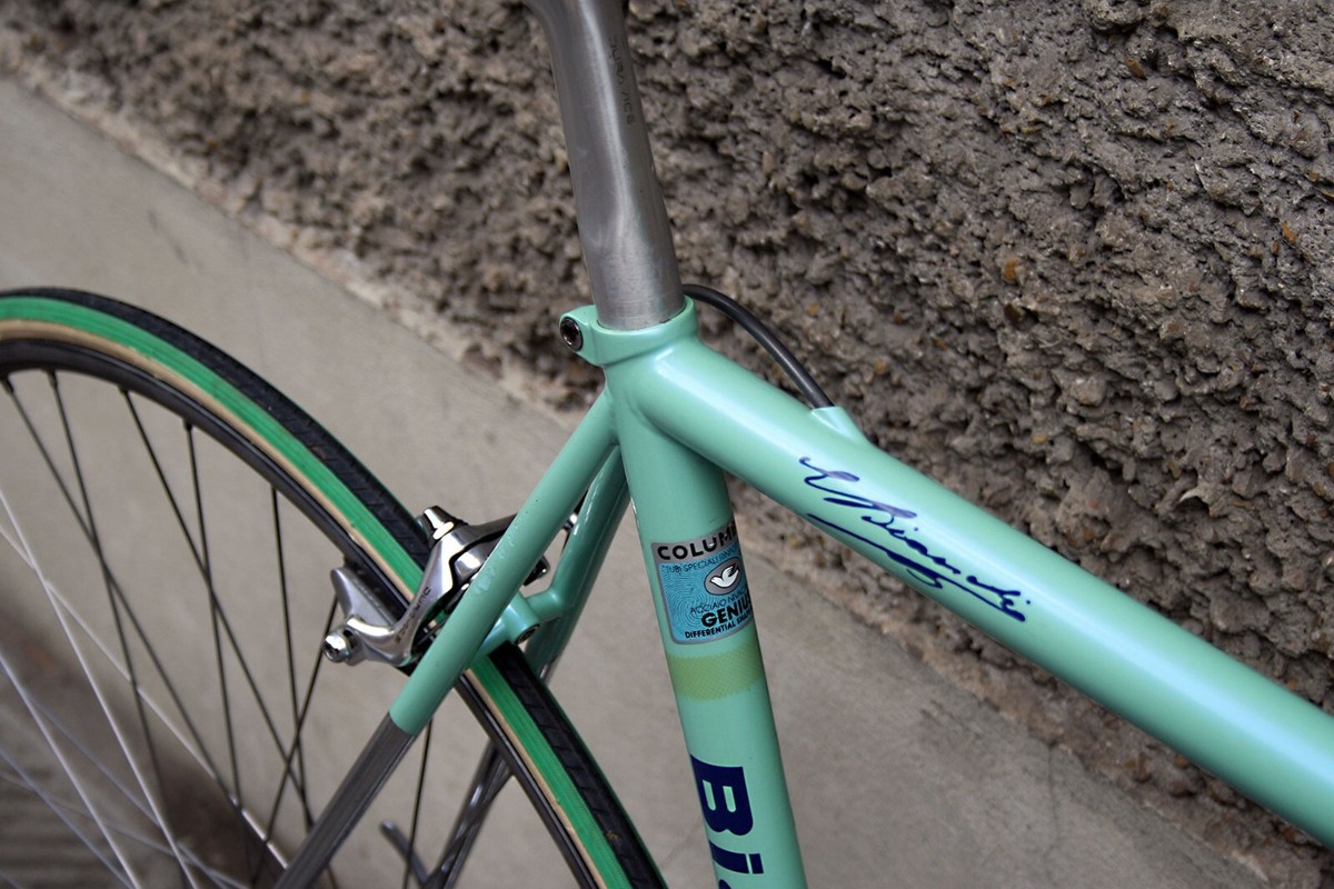 bianchi cdm columbus genius shimano durace 7402 italy steel bike