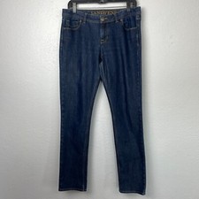 Lands' End Women's Dark Wash Fit 1 Skinny Jeans - Size 10