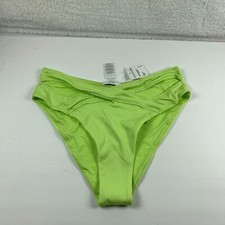 Onia Women's High Waisted Bikini Bottom Swimwear Green Size Medium NWT 6257