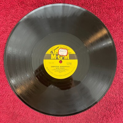 MGM 11764 PROMO Dean Parker 78rpm Simpatico Romantico/I'll