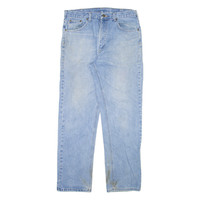 CARHARTT Mens Jeans Blue Regular Straight W33 L31
