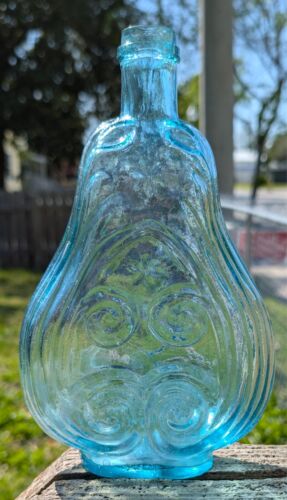 IRON PONTIL 1860s BIG QUART PERGAMENA FIASCHETTA WHISKY STORICA LABBRA APPLICATE BELLA! - Foto 3 di 18