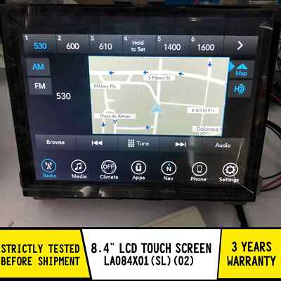 8.4'' LCD Touch Screen Display For 17-22 Jeep Dodge Grand RAM Uconnect Radio Nav