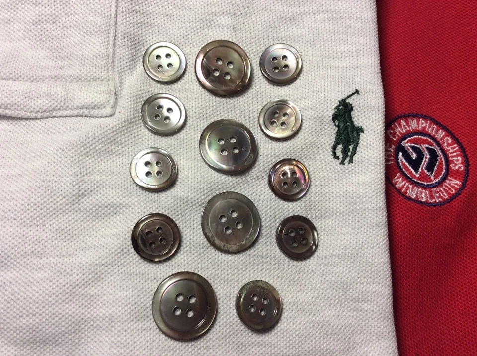 Trocas Shell Buttons ,Grey/Blue/Brown for suits,jackets. - Image 3 of 3