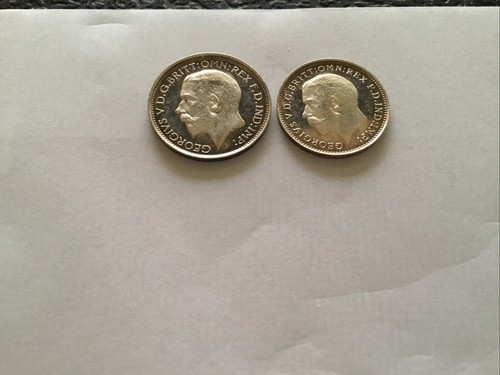 1918 George V. Maundy Very Fine Detail B.U.N.C Grade AS STRUCk In Case - Picture 7 of 8