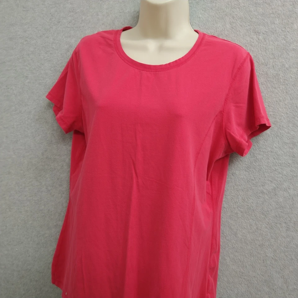 Camiseta Top Danskin Now Mujer Talla XL Rosa Manga Corta Camiseta Activa Entrenamiento Foto 3 de 4