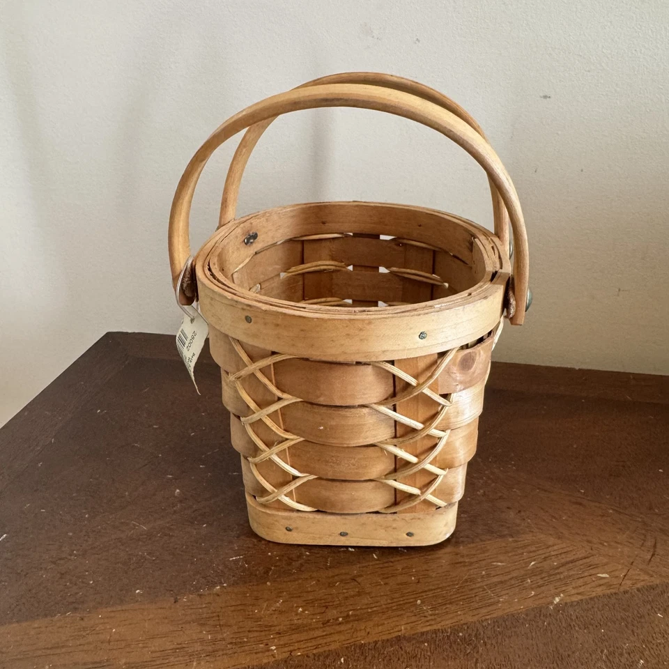 Organizador de almacenamiento de cesta tejida vintage para baño y cuerpo para decoración del hogar Foto 4 de 4