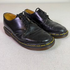 Vintage Dr. Martens 1461 Oxford 3 Eye Women's UK 4 Made In England Black Leather