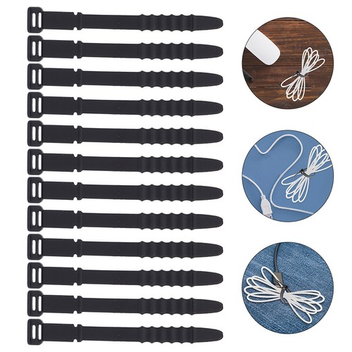 12 Pcs Gestore Di Cavi Archiviazione Dell'organizzatore Filo Organizzatori - Afbeelding 10 van 10
