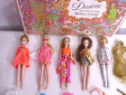 TOPPER TOYS 1970 DAWN DOLL LOT X5 DOLLS WITH EXTRA OUTFITS & DOLL CASE — photo 2