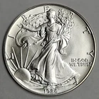1986 American Silver Eagle 1 oz .999 Fine Silver Coin d472
