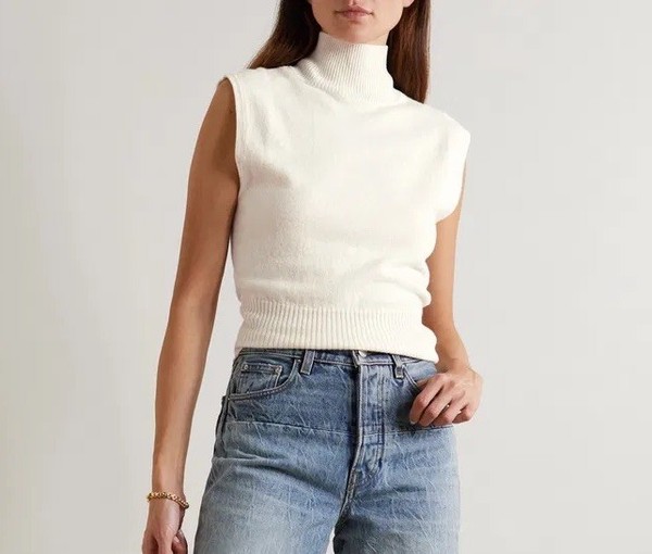 Reformation Cashmere Knit Top (Medium) 