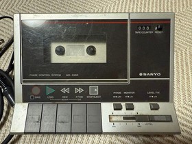 SANYO MR-33DR MSX Tape Drive with Ghostbusters Game Tape Included Untested