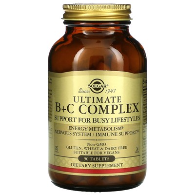 Ultimate B+C Complex, 90 Tablets
