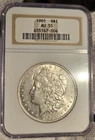 1901 PHILADELPHIA MORGAN SILVER DOLLAR COIN  AU 55 CERTIFIED