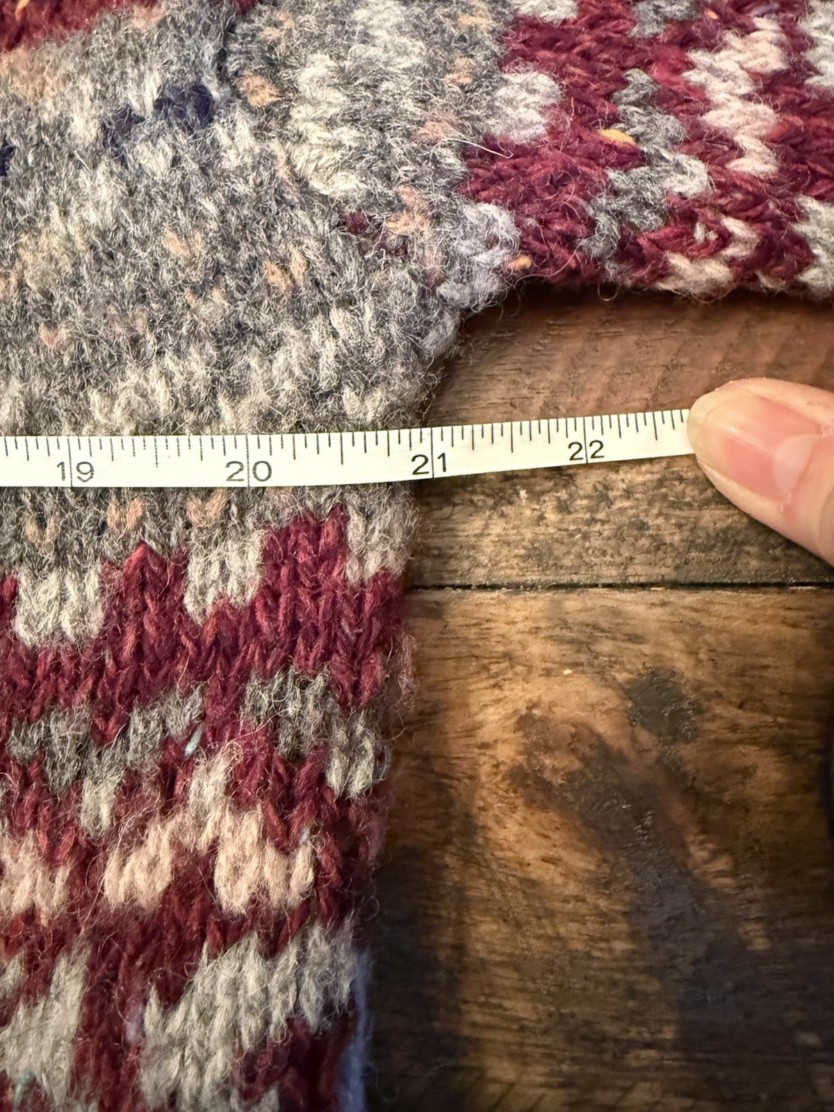 Vtg American Eagle Wool Blend  Patterned Multi Co… - image 8