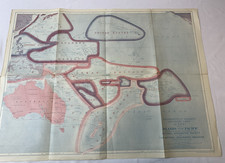 The National Geographic Society Magazine Map (only) 1921 Islands of the Pacific