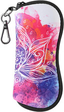 Sunglasses Case, Ultra Light Portable Neoprene Zipper Glasses Case, Soft Eyeglas