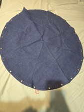 Vintage Lego Blue Denim MISSING Drawstring Storage Bag Carry Sack Round Play Mat