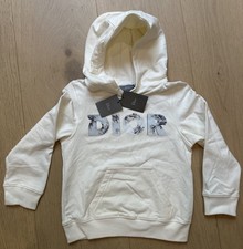 NWT 100 Authentic DIOR Kids Sweatshirt - Unisex Size 6 - White