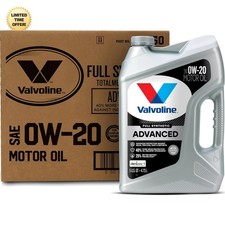 Advanced Full Synthetic SAE 0W-20 Motor Oil 5 Qt Bottle, Case of 3 41.06 per gallon