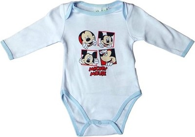 Disney Mickey Mouse Body - Lach mit Micky - Hellblau/Weiß