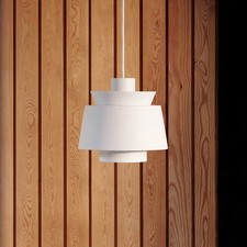 White Modern Pendant Lights with Metal Shade Kitchen Island Ceiling Lighting