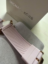 Michael Kors MK-7139 Rose Gold Dial 38mm Quartz Watch Pink Silicone Strap