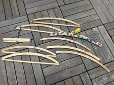 Antique Wood Hangers, Lot of 9