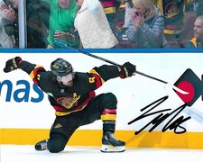 Conor Garland Signed 8x10 Photo Retro Vancouver Canucks Autographed COA