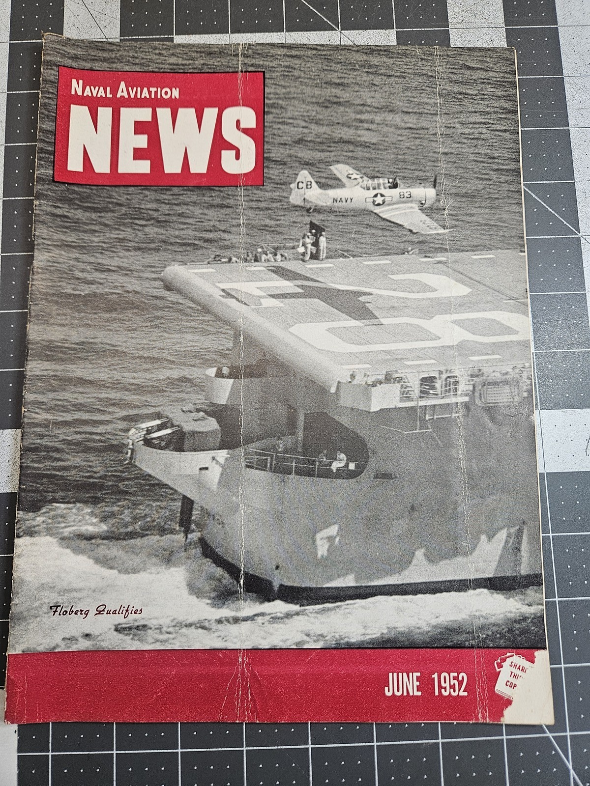Naval Aviation News Magazine June 1952 US Navy Aircraft Carrier Floberg