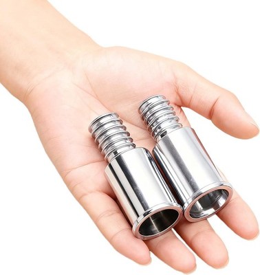 Metal Threaded Tip Repair Kit,Broom Handle End,Palo para Silver 