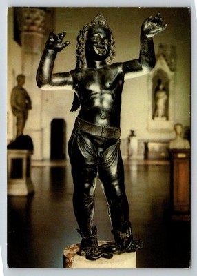 Donatello Amor-Attis Statue Postcard - Bargello Museum Firenze Italy Art