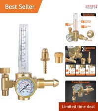 Argon CO2 Gas Regulator Flow Meter Welding Tig Mig Inlet Connection