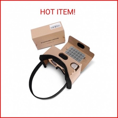Google Cardboard,Topmaxions 3D VR Virtual Reality DIY VR Headset for 3D Movies a