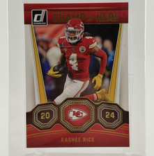 Rashee Rice 2024 Panini Donruss Champ is Here #4 Kansas City Chiefs